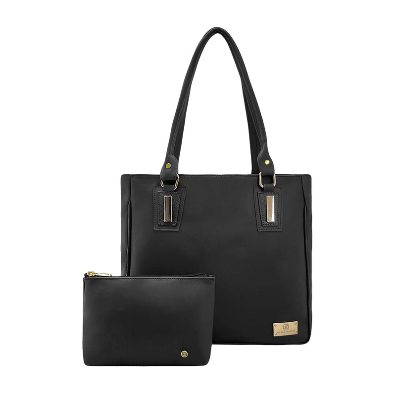 Bolso Karla Con Cosmetiquera Negro